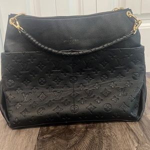 Louis Vuitton Black Monogram Empreinte Maida Hobo